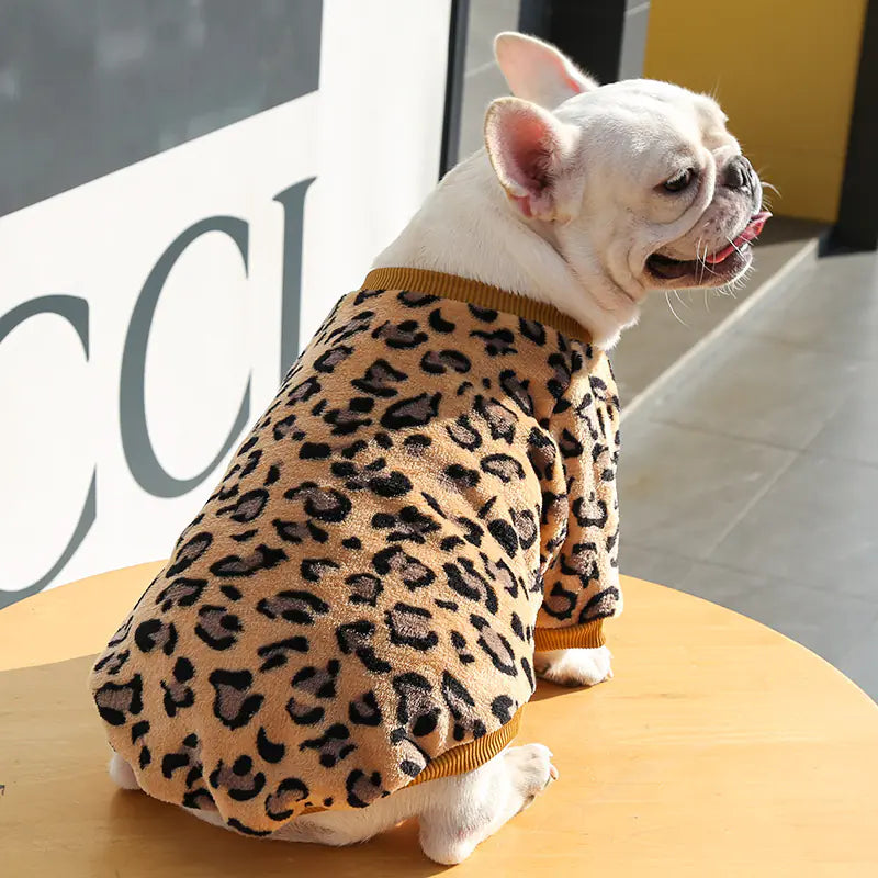 🐕: Cozy Winter Puppy Pajama Jacket - Warm Fleece Pet Outfit