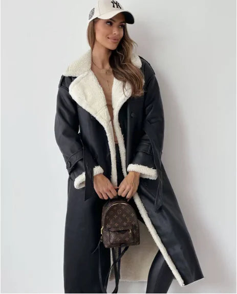 🧥: Winter Collar Lapel Coat - Elegant Insulated Outerwear