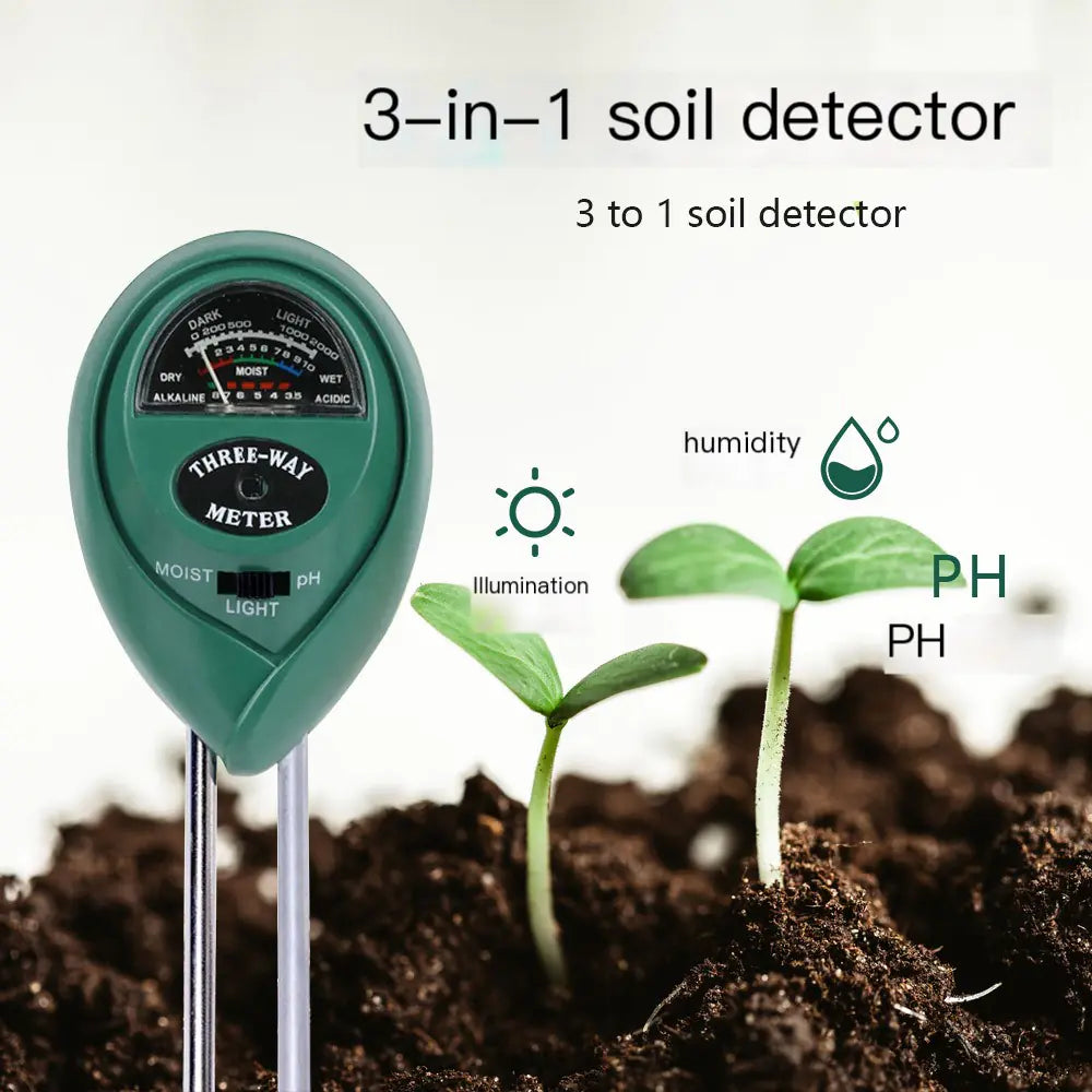 🌹: 3-in-1 Soil Moisture & pH Meter - Professional Garden Testing Tool