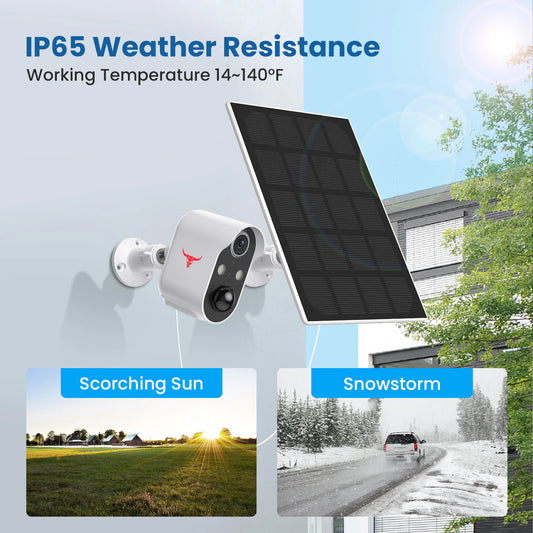 🔒 Wireless Security Camera - Professional Home Surveillance with Night Vision