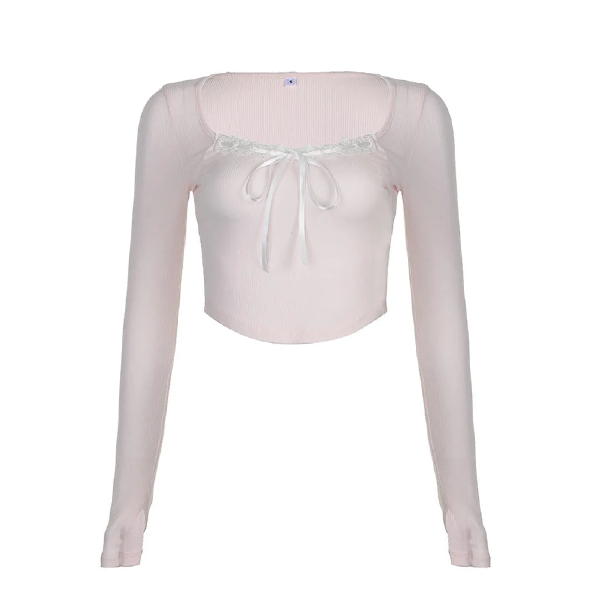 🎀: Bandage Coquette Bow Cropped Top - Sweet Feminine Style