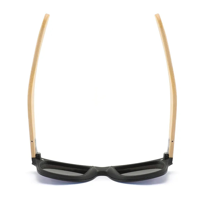 🌿: Bamboo Wood HD Polarized Sunglasses - Eco-Friendly UV Protection