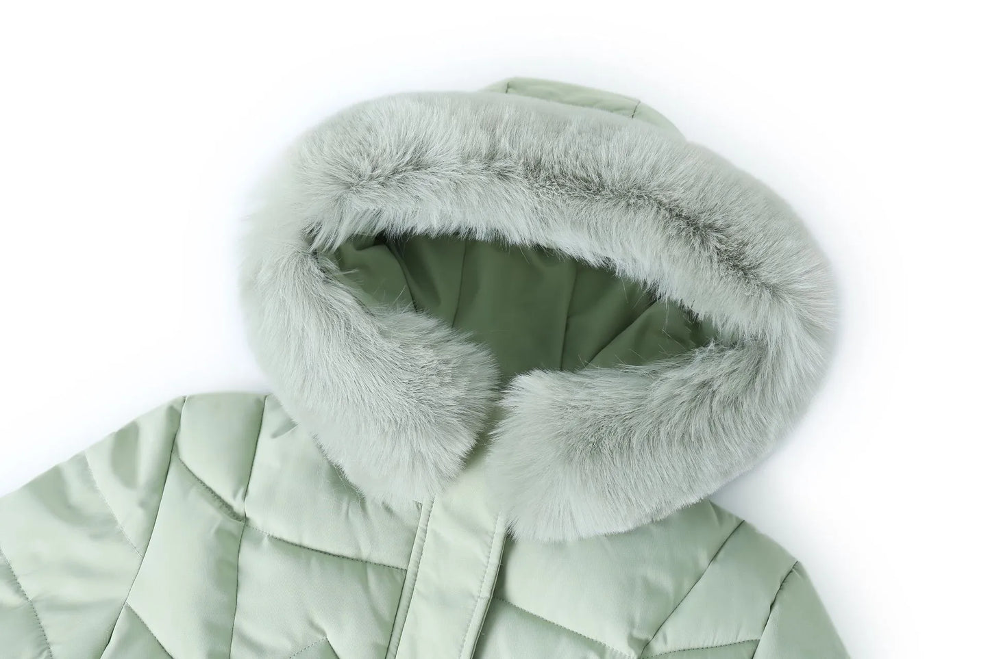 🧥: Winter Long Coat with Thickened Fur Collar - Elegant Insulated Outerwear