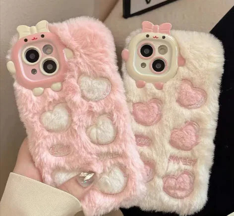 Plush Heart Phone Case