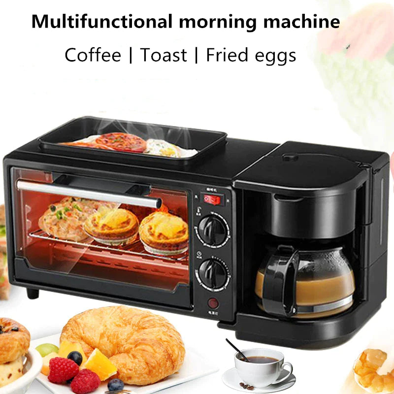 ☕: 3-in-1 Breakfast Machine - Coffee Maker & Toaster Combo