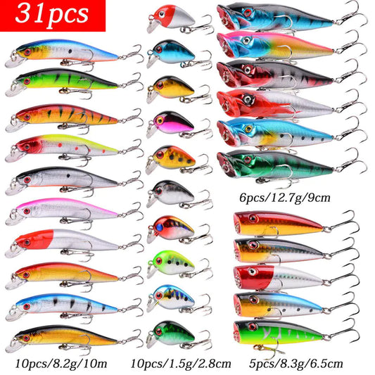🎣 Aorace Mini Minnow Crankbait Fishing Lure Set - Realistic Baitfish Lures
