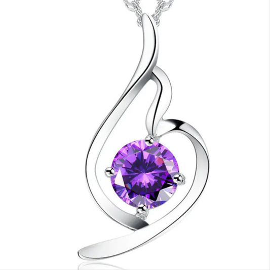 💎: 925 Sterling Silver Stylish Diamond Pendant Necklace - Elegant Fashion Jewelry