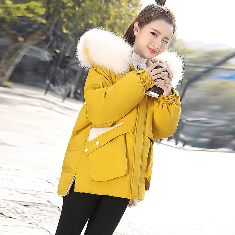 🧥: Women's Mid-Length Winter Down Jacket - Korean Style