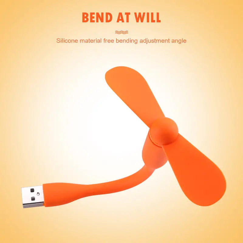 ⚡: Mini Flexible USB Handheld Cooling Fan for Devices