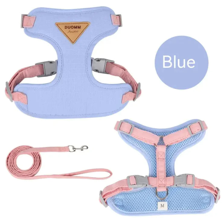 Small Dog Anti-Breaking Harness & Leash