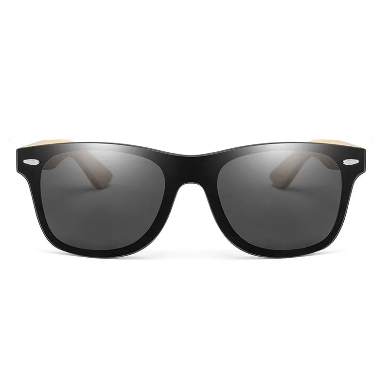 🌿: Bamboo Wood HD Polarized Sunglasses - Eco-Friendly UV Protection