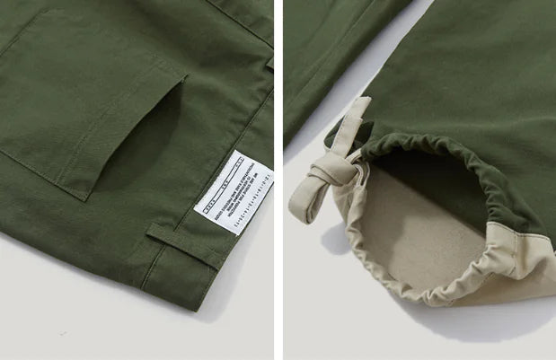 👖 Drawstring Cuffed Cargo Pants for Work - Professional Utility Style