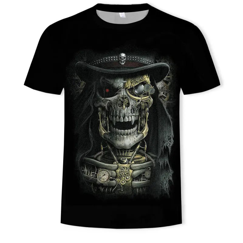 3D Skull Trendy T-shirt