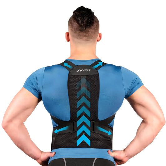 🏥 AOFIT Back Brace Posture Corrector - Breathable Adjustable Support for Men & Women