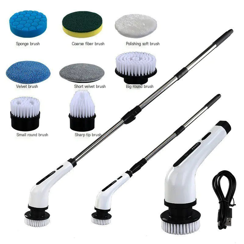 🧹: Extendable Wireless Electric Cleaning Brush Set