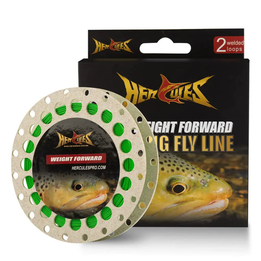 🎣 HERCULES Fly Fishing Line - Floating Weight Forward with Double Welded Loop 100FT