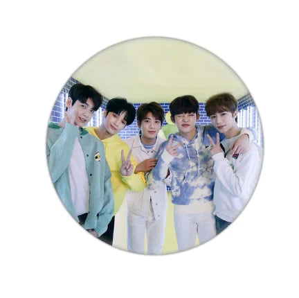 🔑: TXT Keychain and Badge Set - Tinplate Design