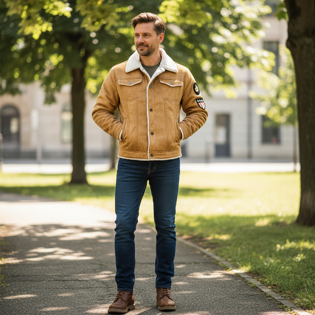 🧥: Single-Breasted Lapel Coat with Faux Fur Trim - Luxury Winter Style