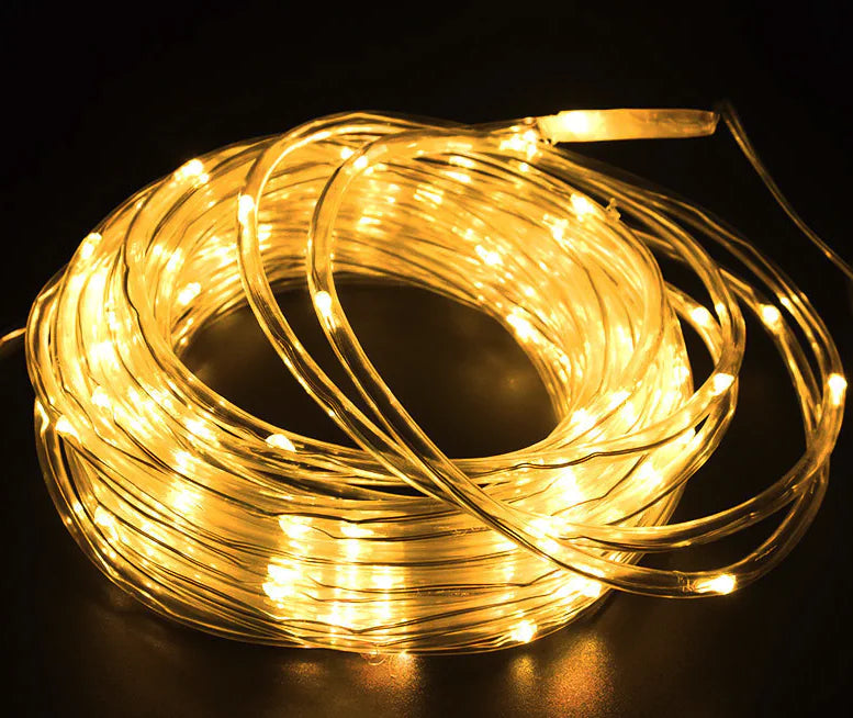 💡 33FT 100 LED Strip Rope Light - Outdoor Garden Party Decoration String Lights