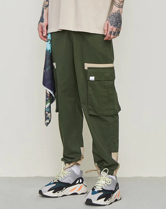 👖 Drawstring Cuffed Cargo Pants for Work - Professional Utility Style