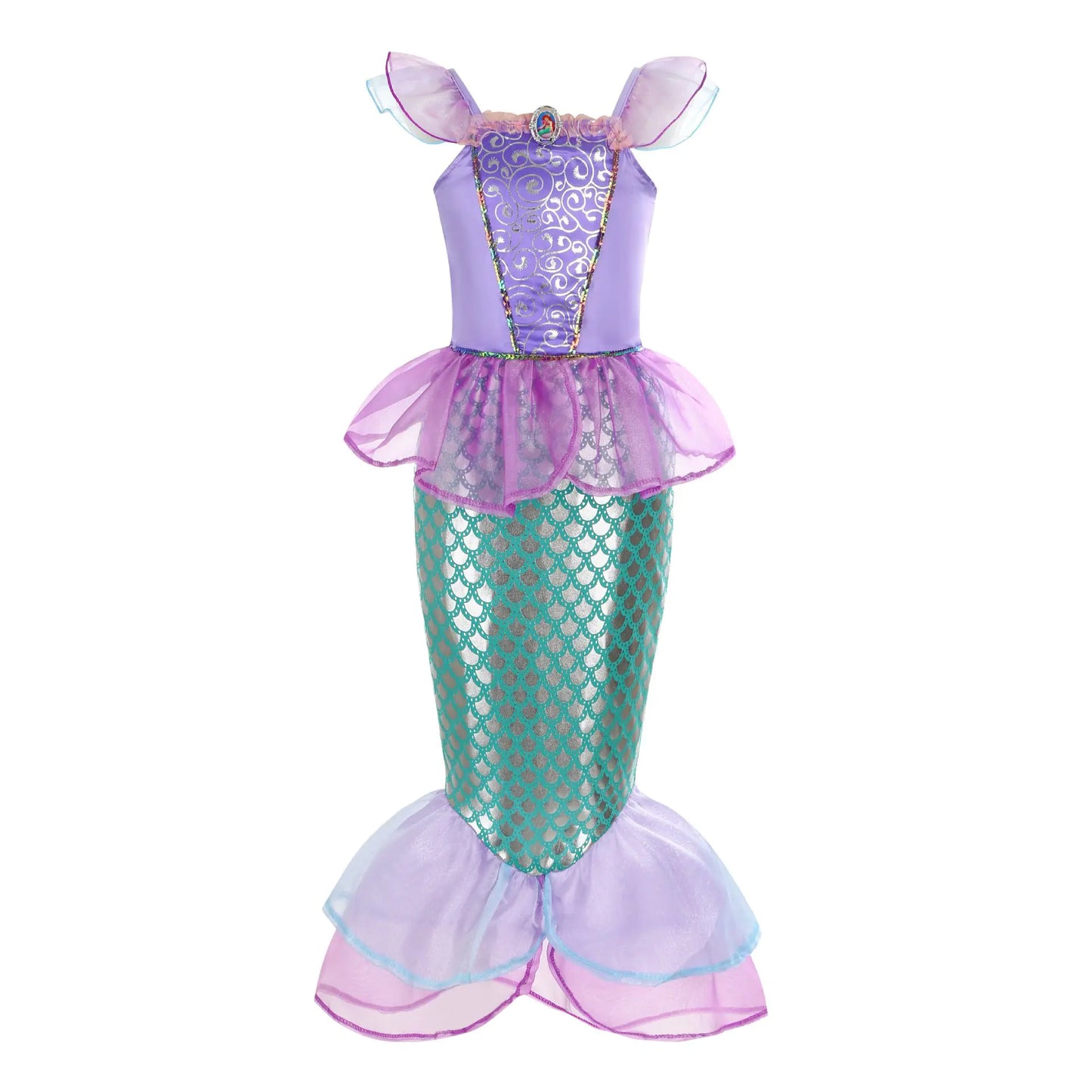 🧜‍♀️: Halloween Mermaid Dress for Girls - Ariel Style