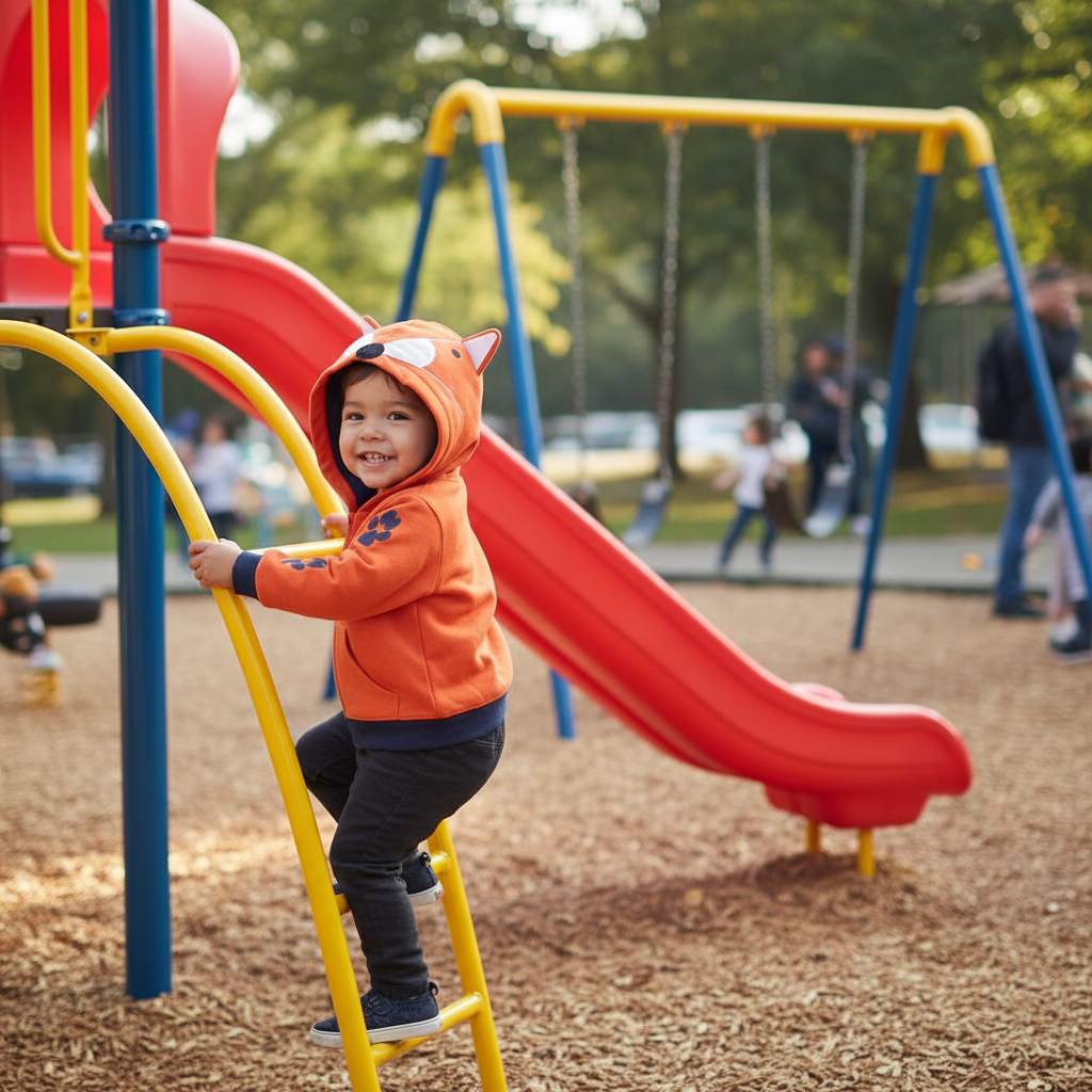 🐯: Kids Cartoon Tiger Fox Ear Hooded Jacket for Boys