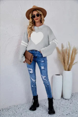 Women's Long Sleeve Love Sweater