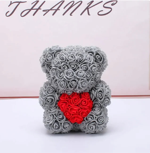 Rose Bear Teddy - Valentine's Day PE Foam Rose Bear