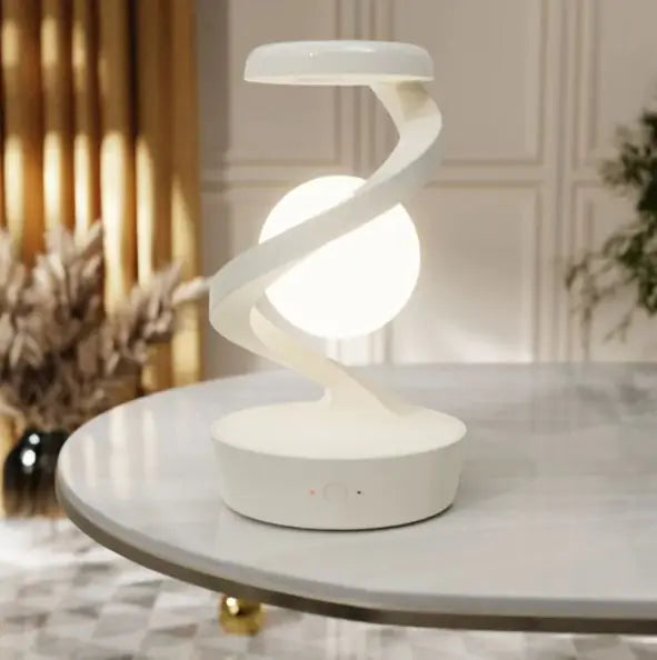 🌙: Rotating Moon Desk Lamp with Wireless Phone Charging, Sensor Control, and Night Light Function
