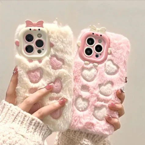 Plush Heart Phone Case