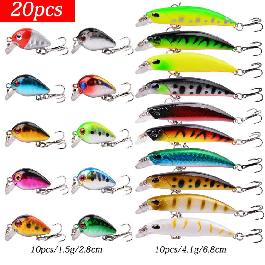 🎣: Aorace Mini Minnow Crankbait Fishing Lure Set - Realistic Baitfish Lures
