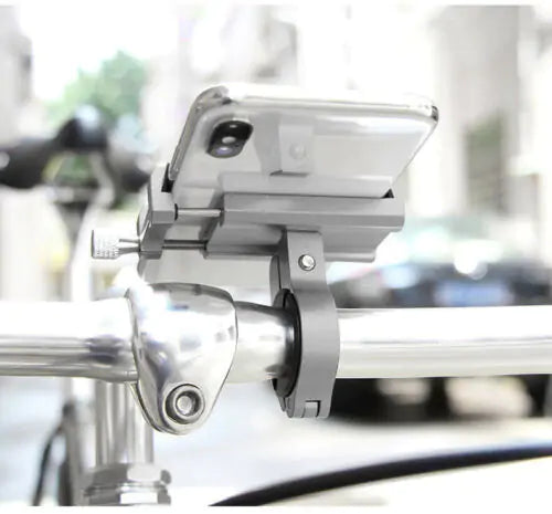 🚴 Aluminum Phone Bike Mount Holder - Secure Cycling Phone Stand
