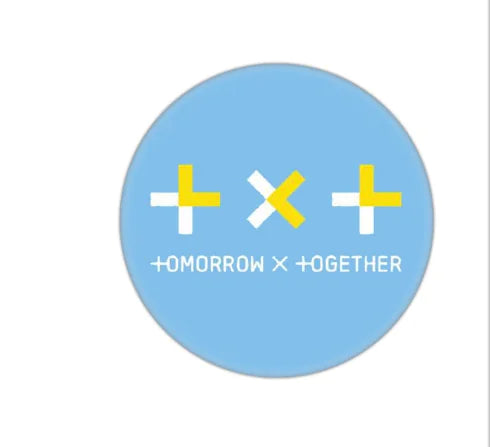 🔑: TXT Keychain and Badge Set - Tinplate Design