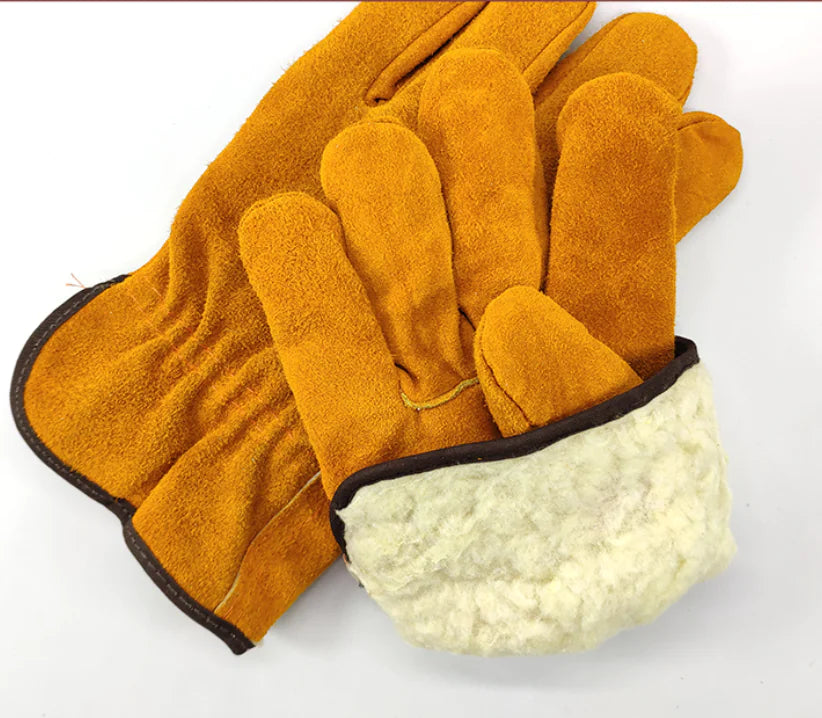 🧤 High-Temperature Leather Welding Gloves for Professionals
