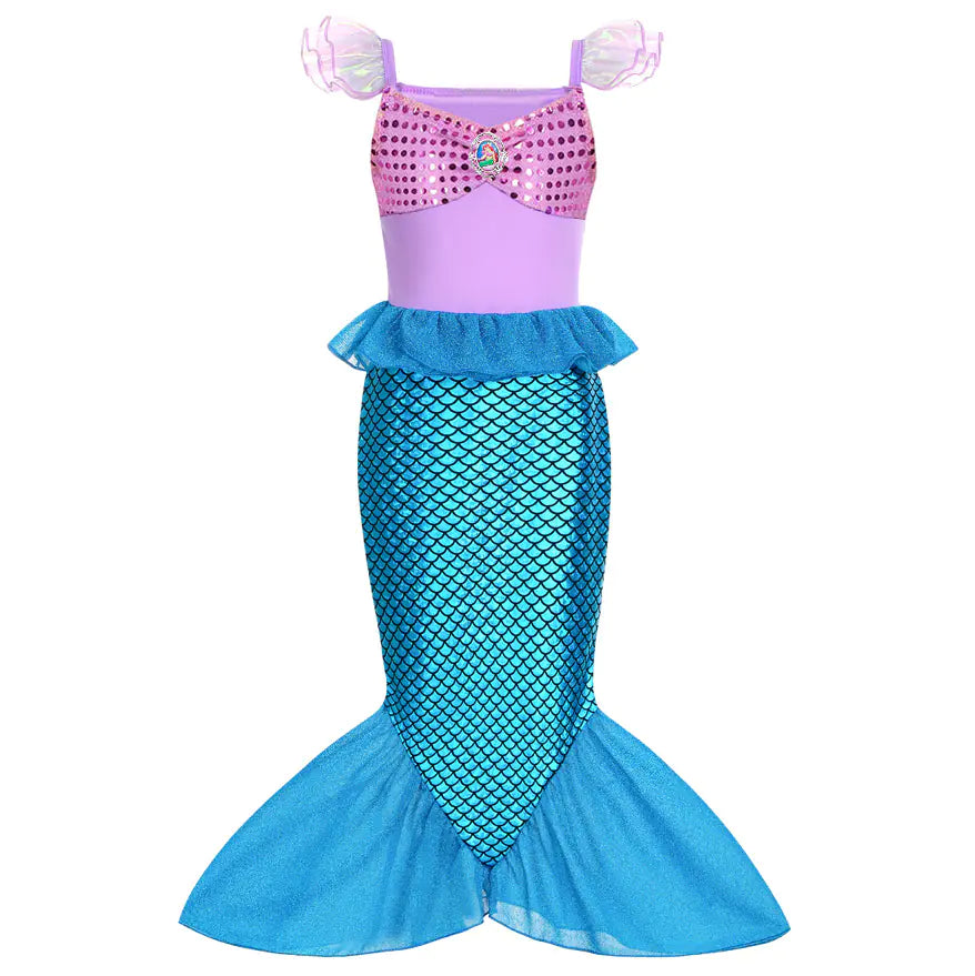 🧜‍♀️: Halloween Mermaid Dress for Girls - Ariel Style