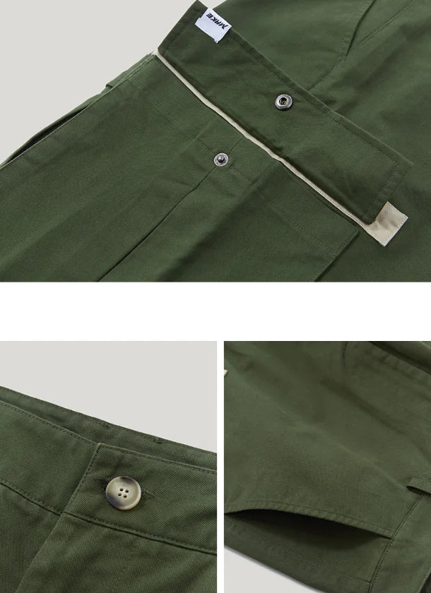 👖 Drawstring Cuffed Cargo Pants for Work - Professional Utility Style