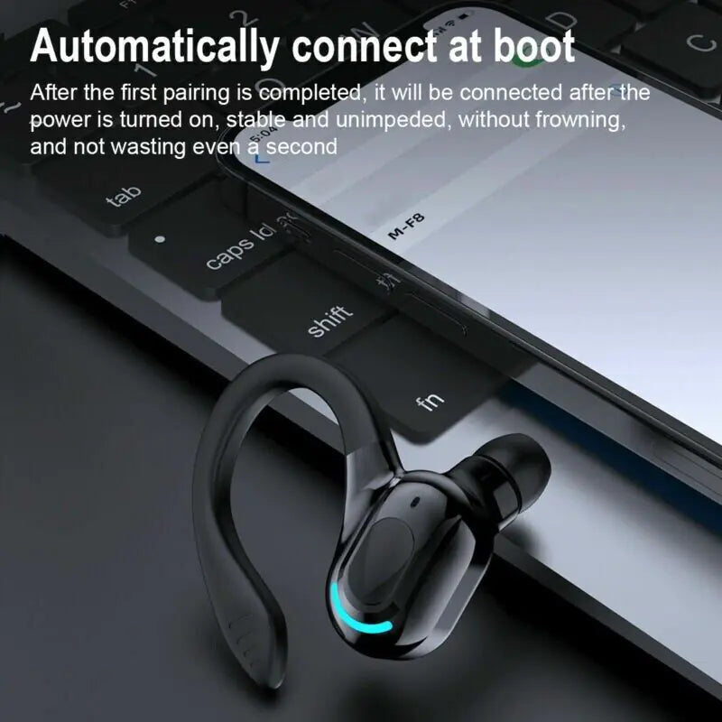 🎧: Bluetooth 5.1 Wireless Earbuds - Ear Hook Stereo Headphones