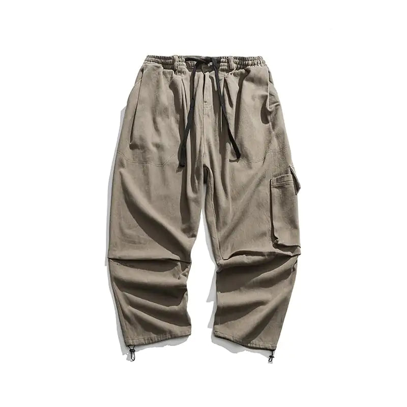 👖 Straight Wide Leg Cargo Pants - Relaxed Fit Streetwear
