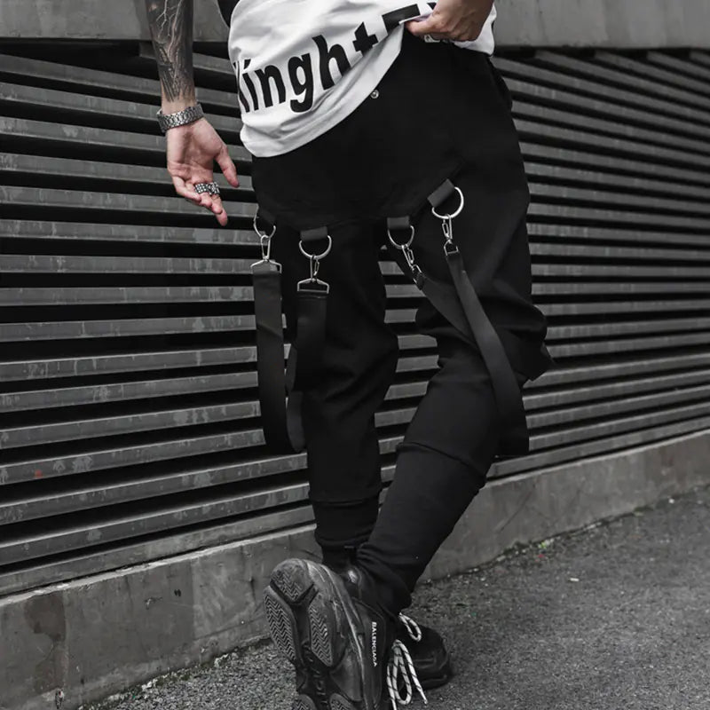 🖤 Dark Cargo Pants - Casual Tapered Streetwear Essential