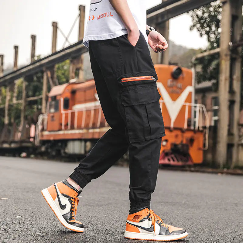 🎯 Camouflage Cargo Pants with Tapered Cuffs - Tactical Streetwear