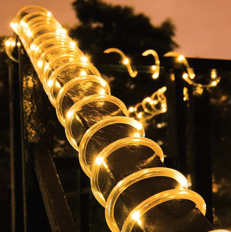💡 33FT 100 LED Strip Rope Light - Outdoor Garden Party Decoration String Lights