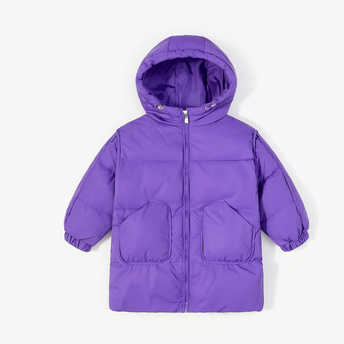 🧥: Thick Kids' Down Jacket - Mid-Length Unisex Winter Coat