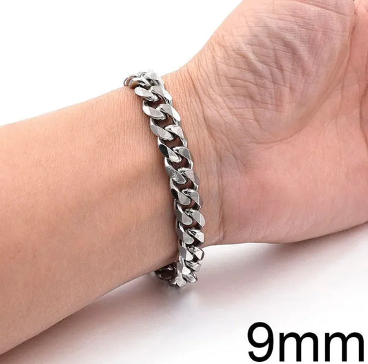 Men's Titanium Steel Cuban Link Bracelet