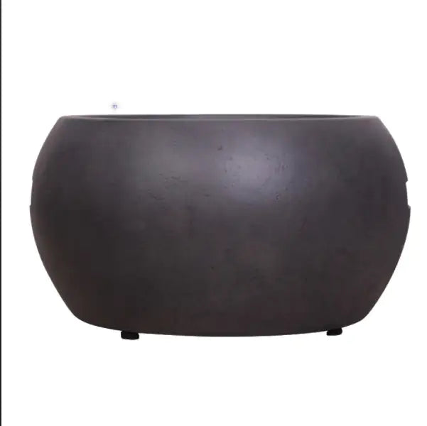 🔥: 22" Round Concrete Fire Pit - 40,000 BTU Propane Outdoor Fire Pit with Weather Cover