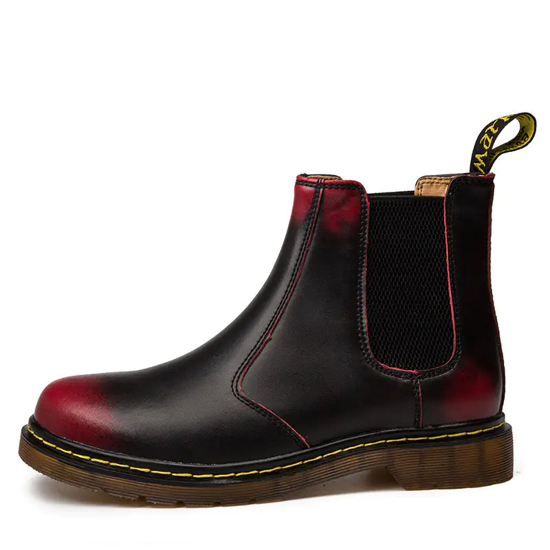 🍂: Autumn Style Thick-Heeled Cowhide Martin Boots - Women's Premium Leather Footwear