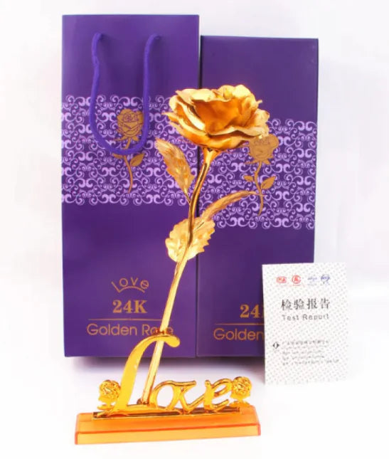 24K Gold Rose – Elegant Gift for Special Occasions