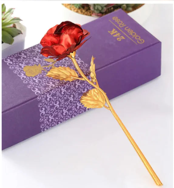 24K Gold Rose – Elegant Gift for Special Occasions