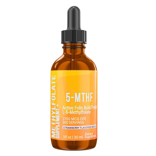 💧 Methylfolate 5-MTHF Liquid Drops - 200 Servings 1700 DFE B9 Vitamin