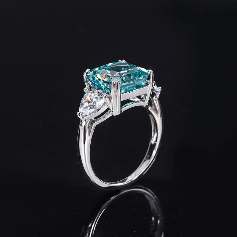 💎: S925 Sterling Silver Diamond Ring - High Carbon Luxury Women's Jewelry