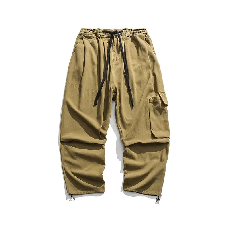 👖 Straight Wide Leg Cargo Pants - Relaxed Fit Streetwear